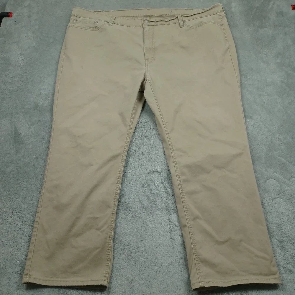 Levis 541‎ Jeans Mens 48x28 Brown Denim Athletic Tapered All Season Tech